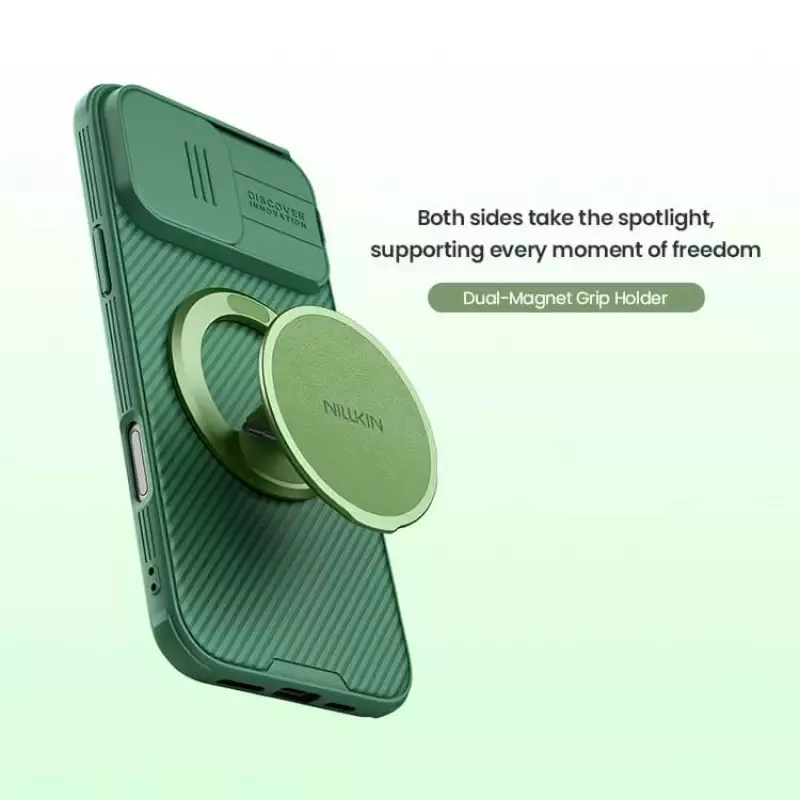 پایه نگهدارنده گوشی موبایل نیلکین مدل Dual Magnetic Ring Grip Holder
