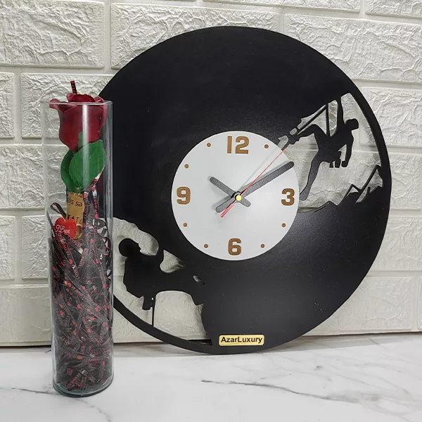 ساعت دیواری آذرلاکچری طرح کوهنوردی کد spo02