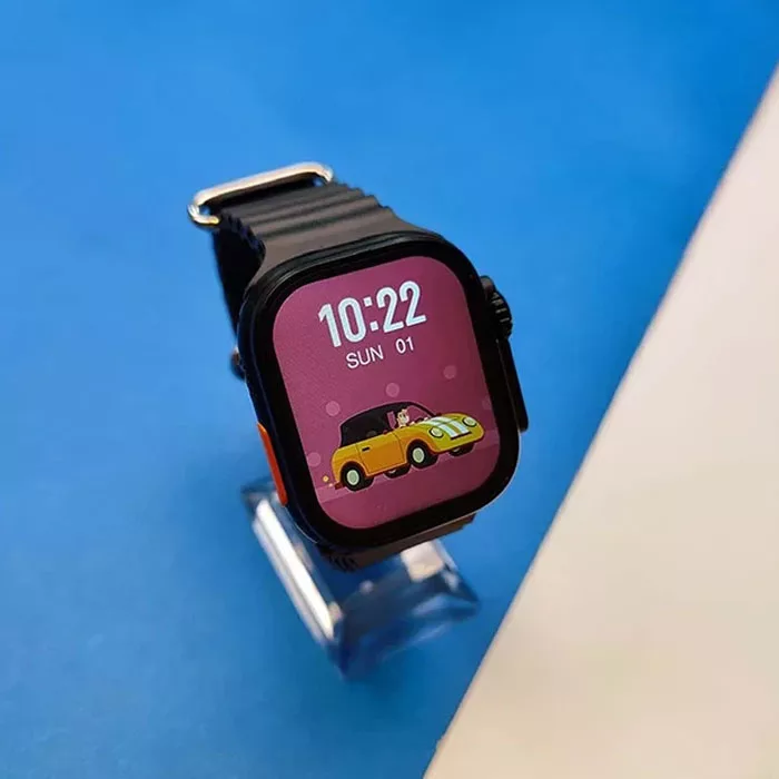 ساعت هوشمند مدل T1000ULTRA 1.99 دارای قابلیت های صفحه نمایش رنگی، صفحه نمایش لمسی بند سیلیکون