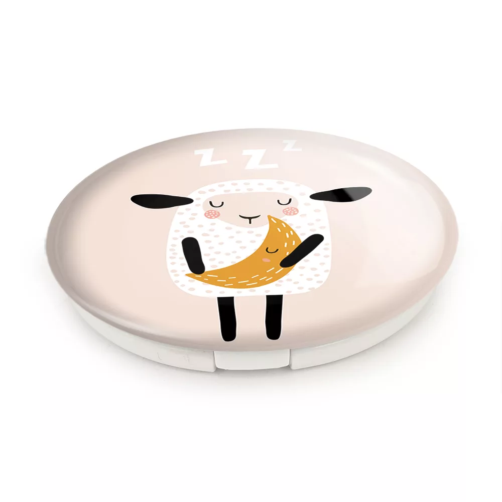 آینه جیبی خندالو طرح گوسفند بامزه مدل تاشو کد 29361