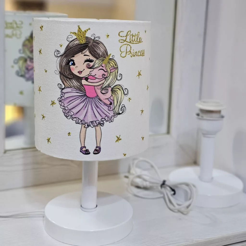 آباژور رومیزی کودک طرح پرنسس کوچولو مدل BS-015