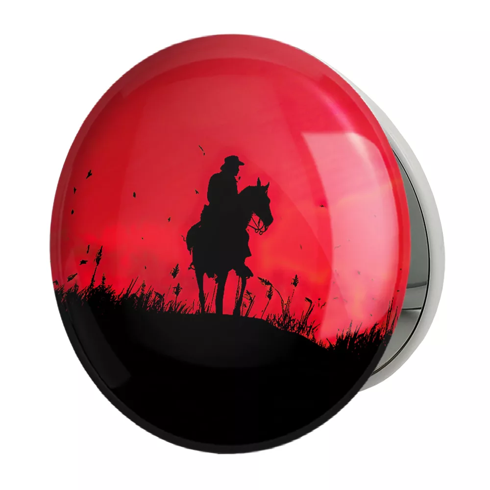 آینه جیبی خندالو طرح بازی رد دد Red Dead مدل تاشو کد 30124