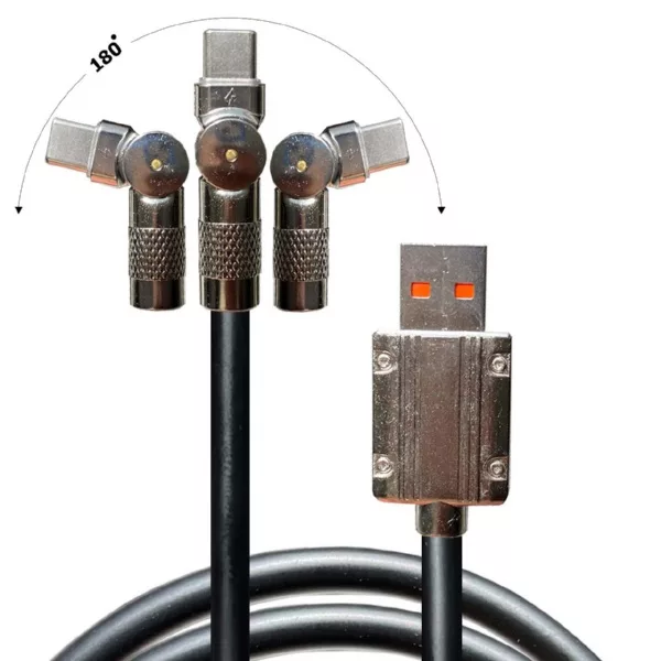 کابل تبدیل USB به USB-c معلم مدل Super-fast-6A طول 1.5 متر