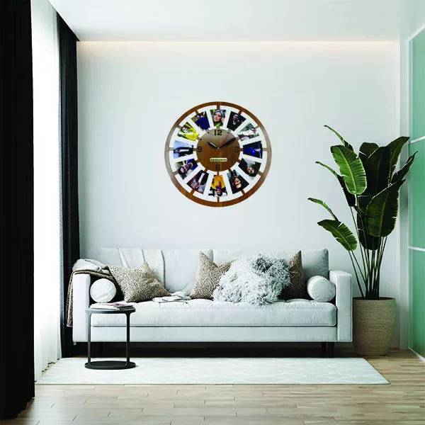 ساعت دیواری آذرلاکچری طرح قاب عکس کد pic02