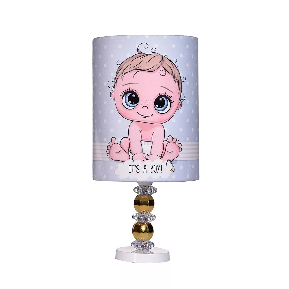 آباژور رومیزی کودک مدل پسر نوزاد