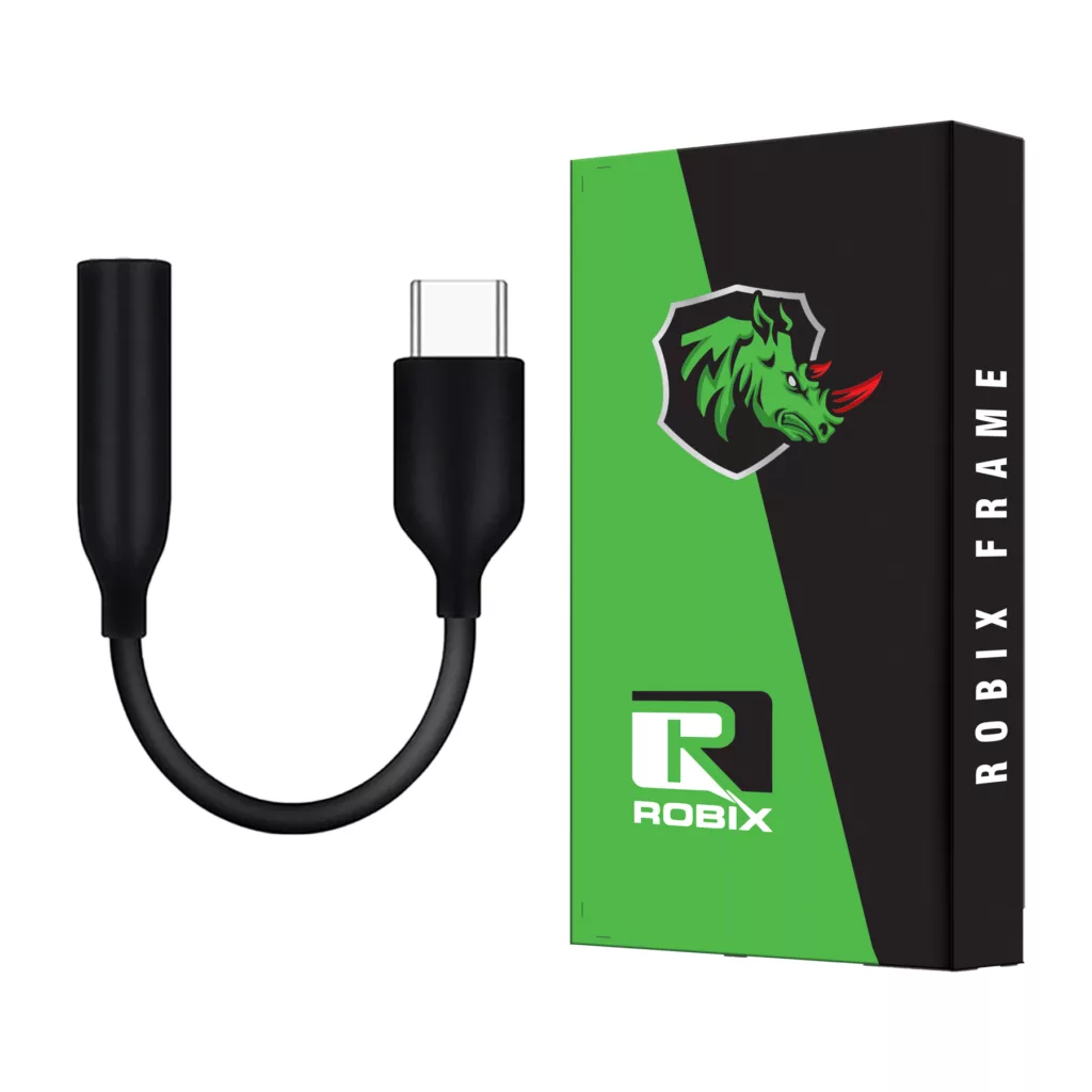 کابل تبدیل USB-C به جک 3.5 میلی متری روبیکس مدل TCJACK