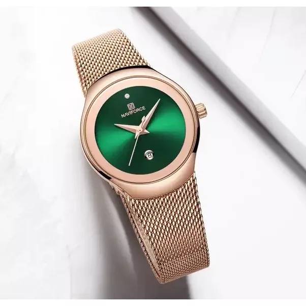 ساعت مچی عقربه ای زنانه نیوی فورس مدل NF5004RGGN