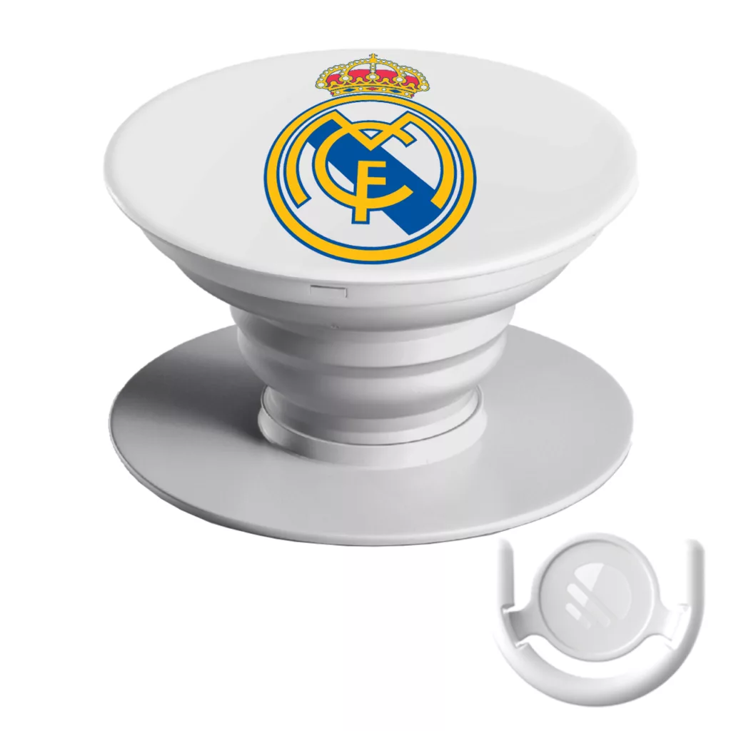 پایه نگهدارنده گوشی موبایل پاپ سوکت مگافون طرح رئال مادرید مدل 9613 به همراه پاپ کلیپ