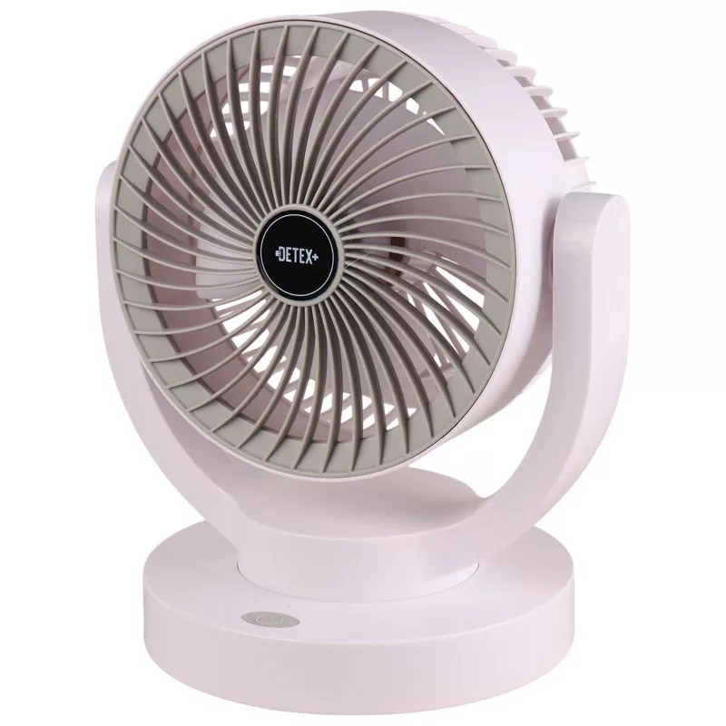 پنکه شارژی دیتکس پلاس مدل DF154 ظرفیت 2400 میلی آمپر ساعت