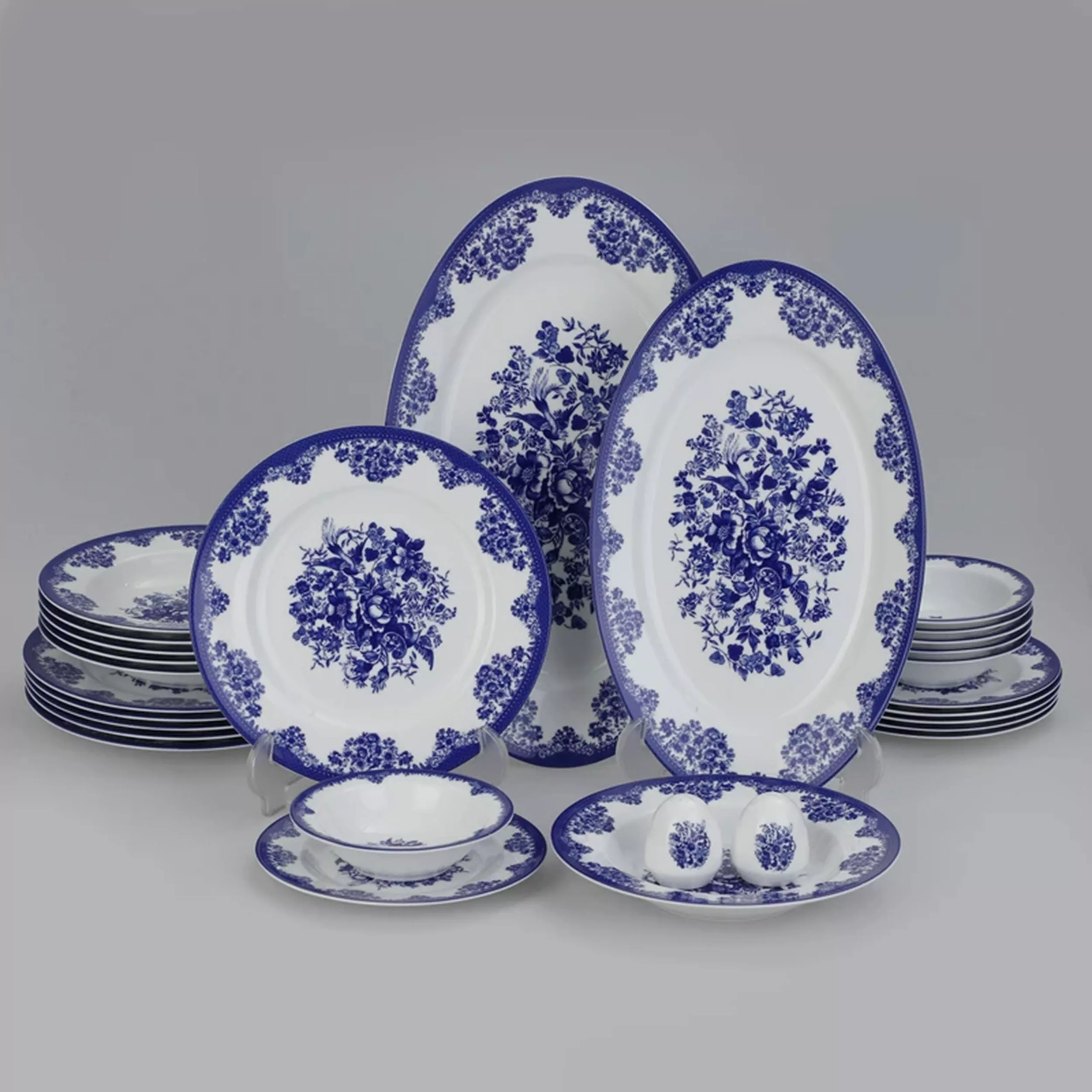 سرویس غذاخوری 28 پارچه 6 نفر چینی زرین ایران مدل ایتالیا اف فلورانس درجه عالی