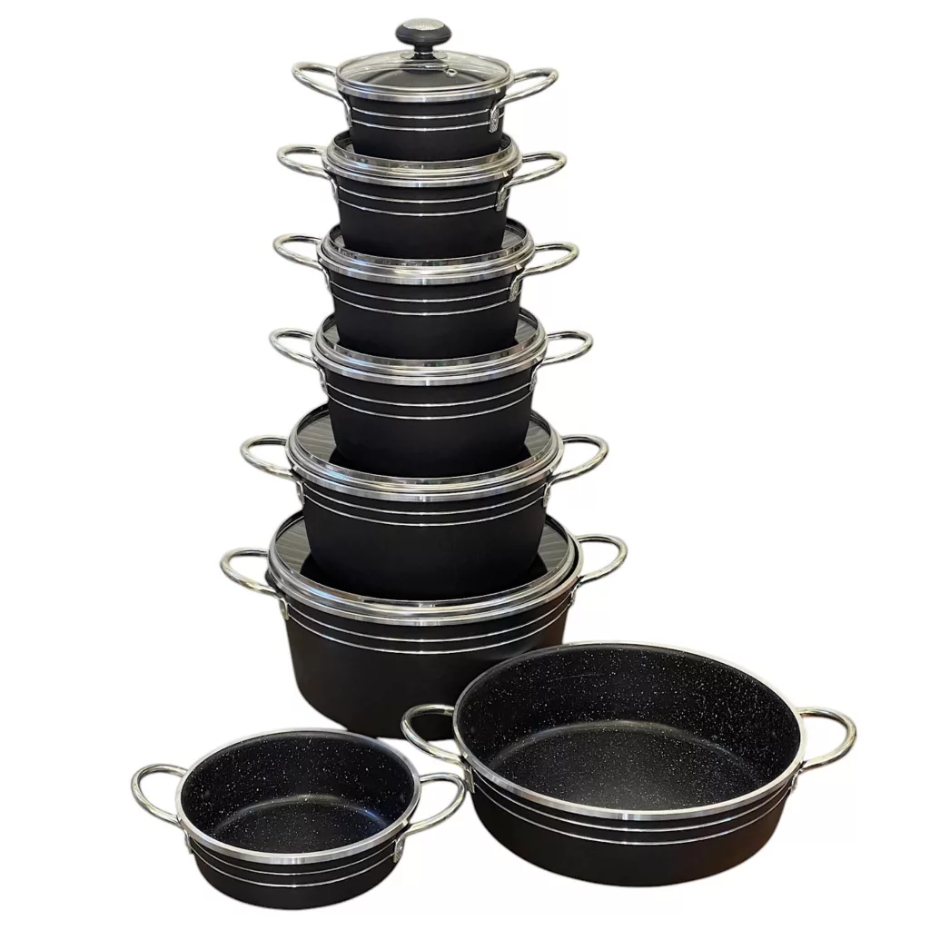 سرویس 14 پارچه قابلمه و تابه مدل 1372