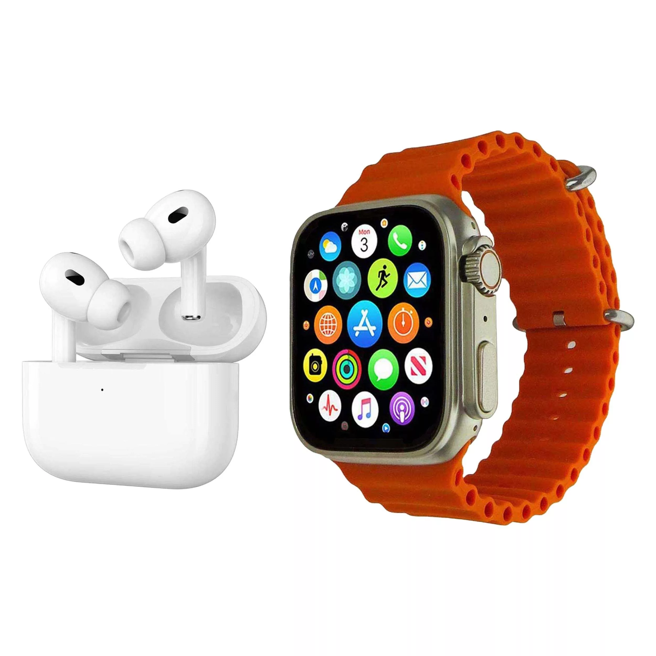 ساعت هوشمند ورنا مدل Ultra pack 01 به همراه هندزفری بیسیم دارای قابلیت های قابلیت مکالمه از طریق بلوتوث، کنترل موسیقی (Music Player)، پشتیبانی از زبان فارسی در منو و سیستم‌عامل بند سیلیکون