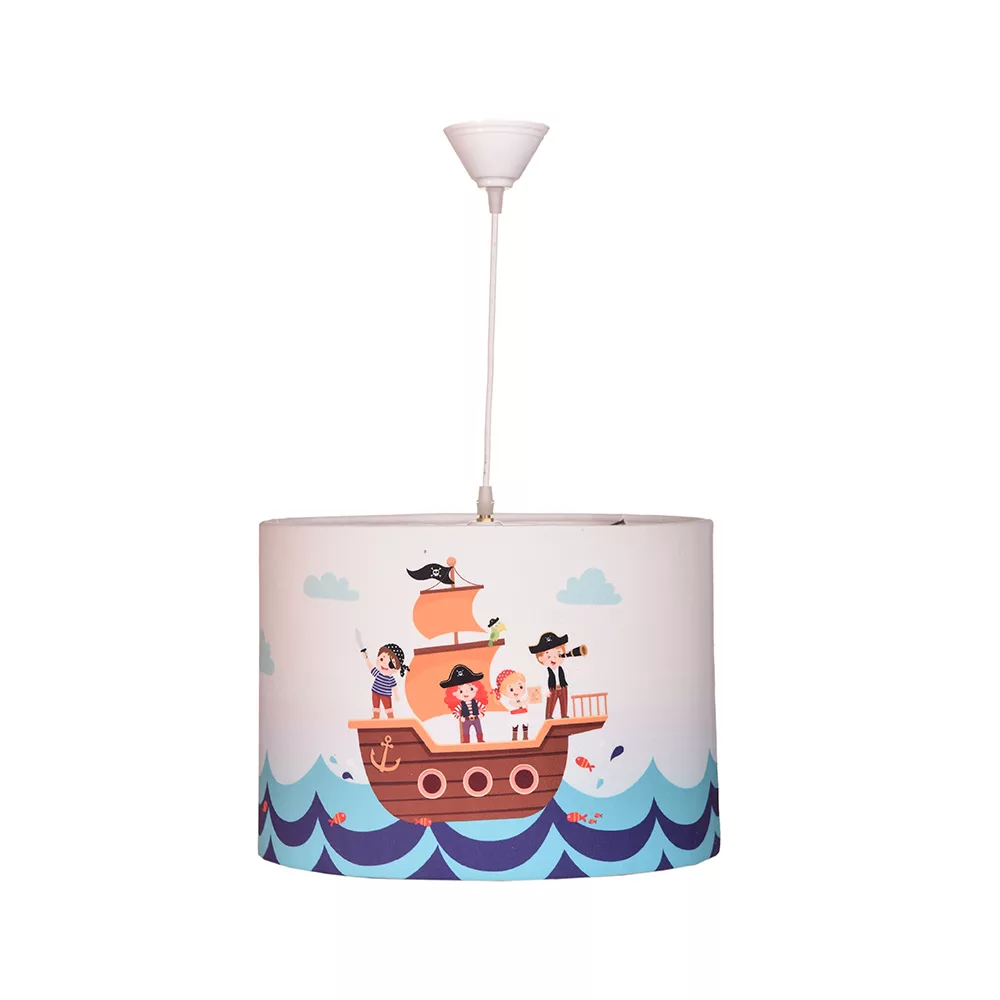 لوستر و آباژور اتاق کودک مدل کشتی دزدان دریایی