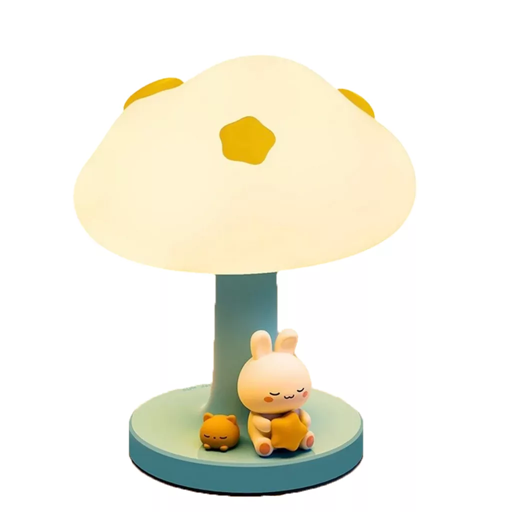 چراغ خواب اتاق کودک مدل خرگوش و قارچ