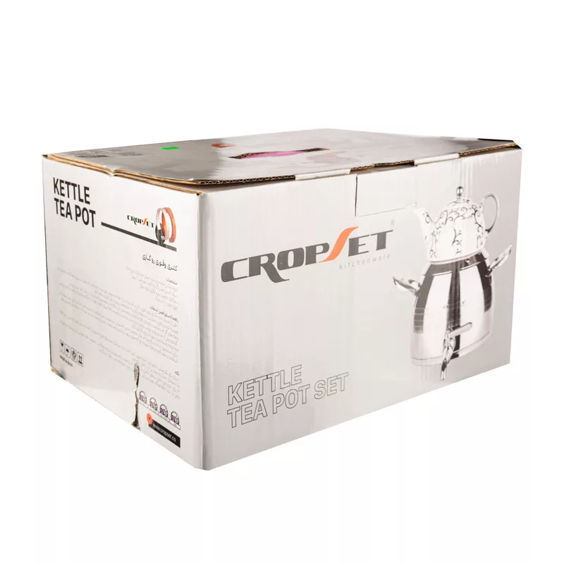 ست کتری و قوری کروپ ست مدل ماربل کد 1223