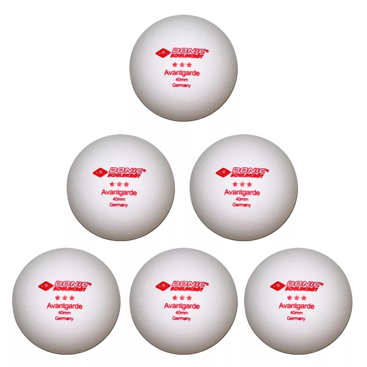 توپ پینگ پنگ دونیک مدل AVANTGRADE 3 star بسته 6 عددی