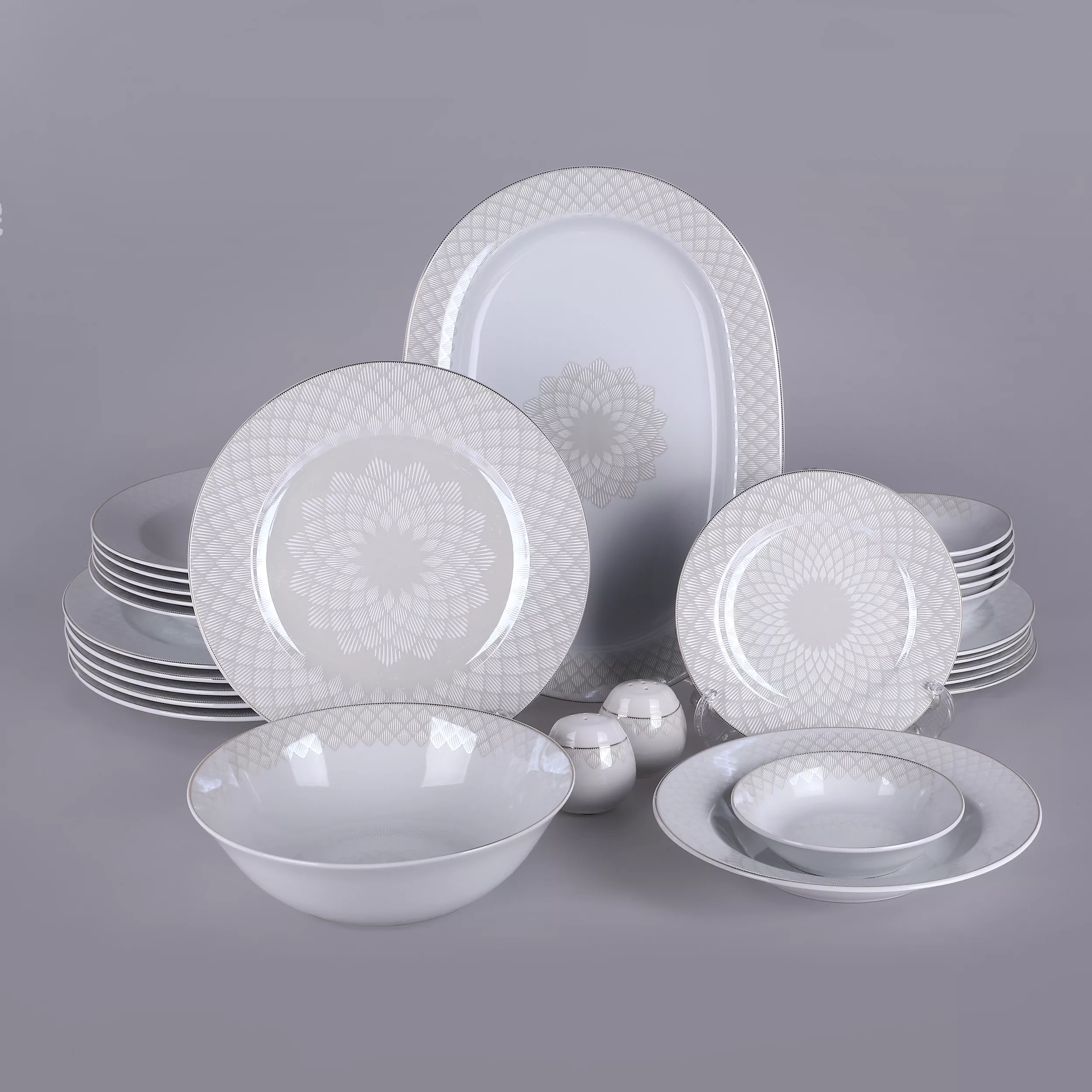 سرویس غذاخوری 28 پارچه 6 نفره مقصود مدل هیشا