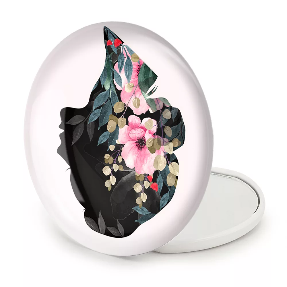 آینه جیبی خندالو طرح دختر قوی Girl Power مدل تاشو کد 28947