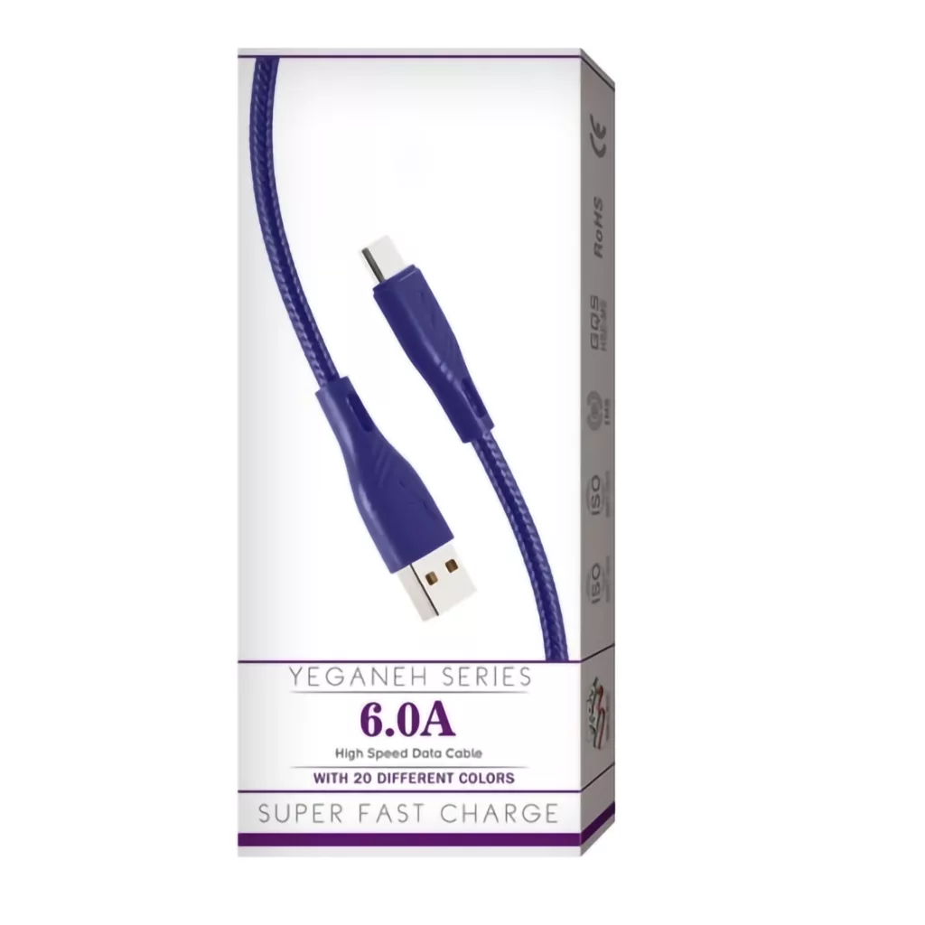 کابل تبدیل USB به لایتنینگ شی کاریزما مدل YEGANEH طول 1.2متر