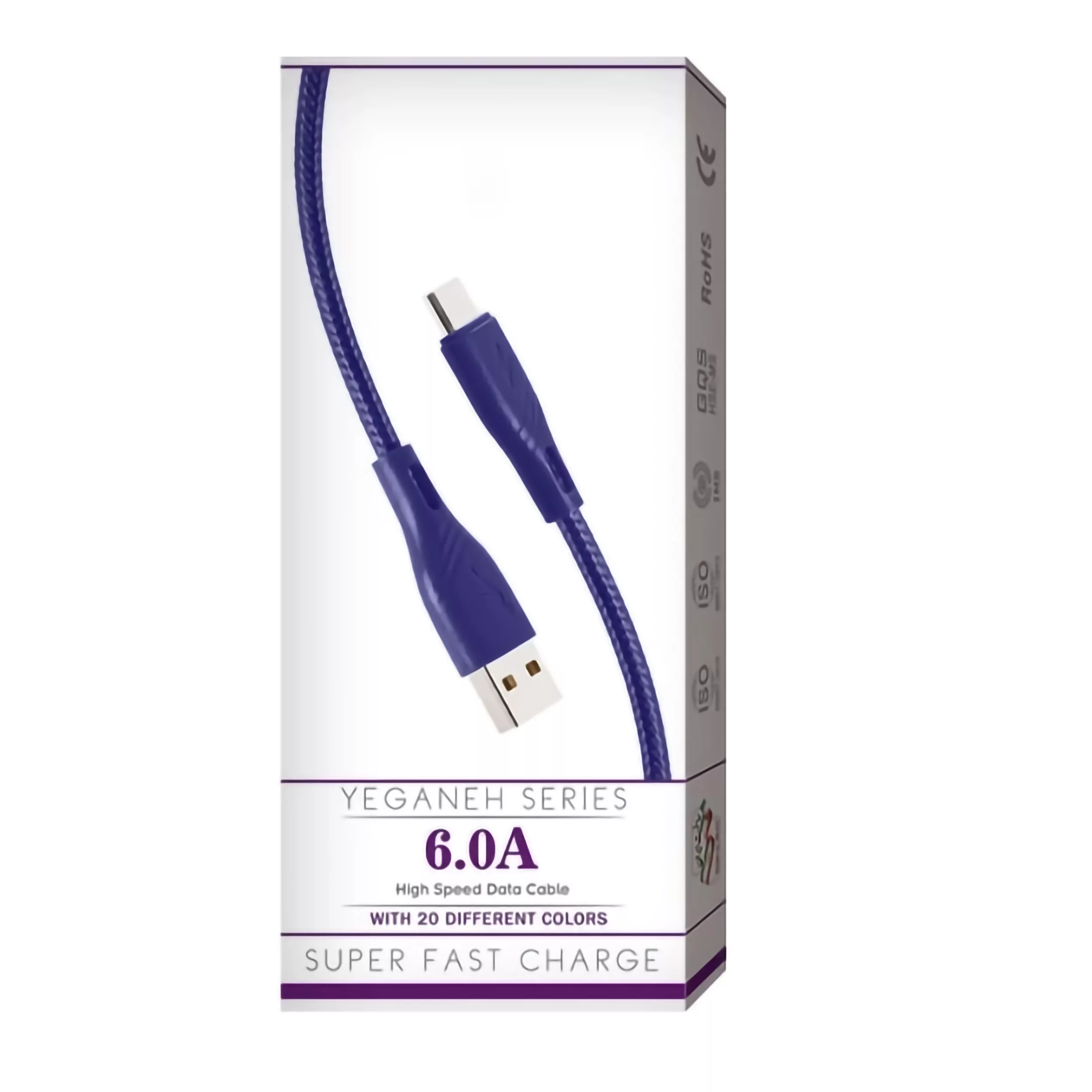 کابل تبدیل USB به لایتنینگ شی کاریزما مدل YEGANEH طول 1.2متر