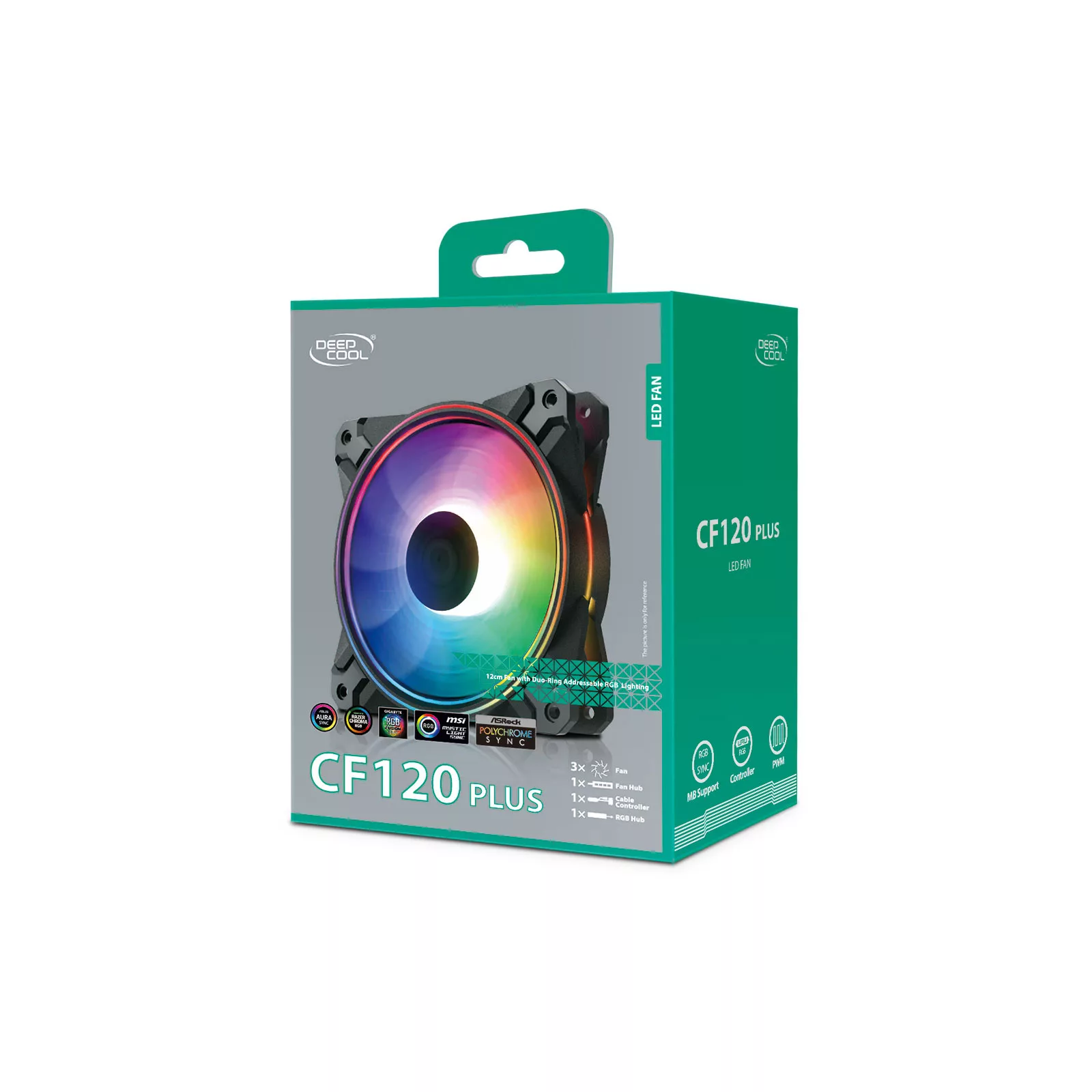 فن کیس دیپ کول مدل CF120 PLUS بسته 3 عددی