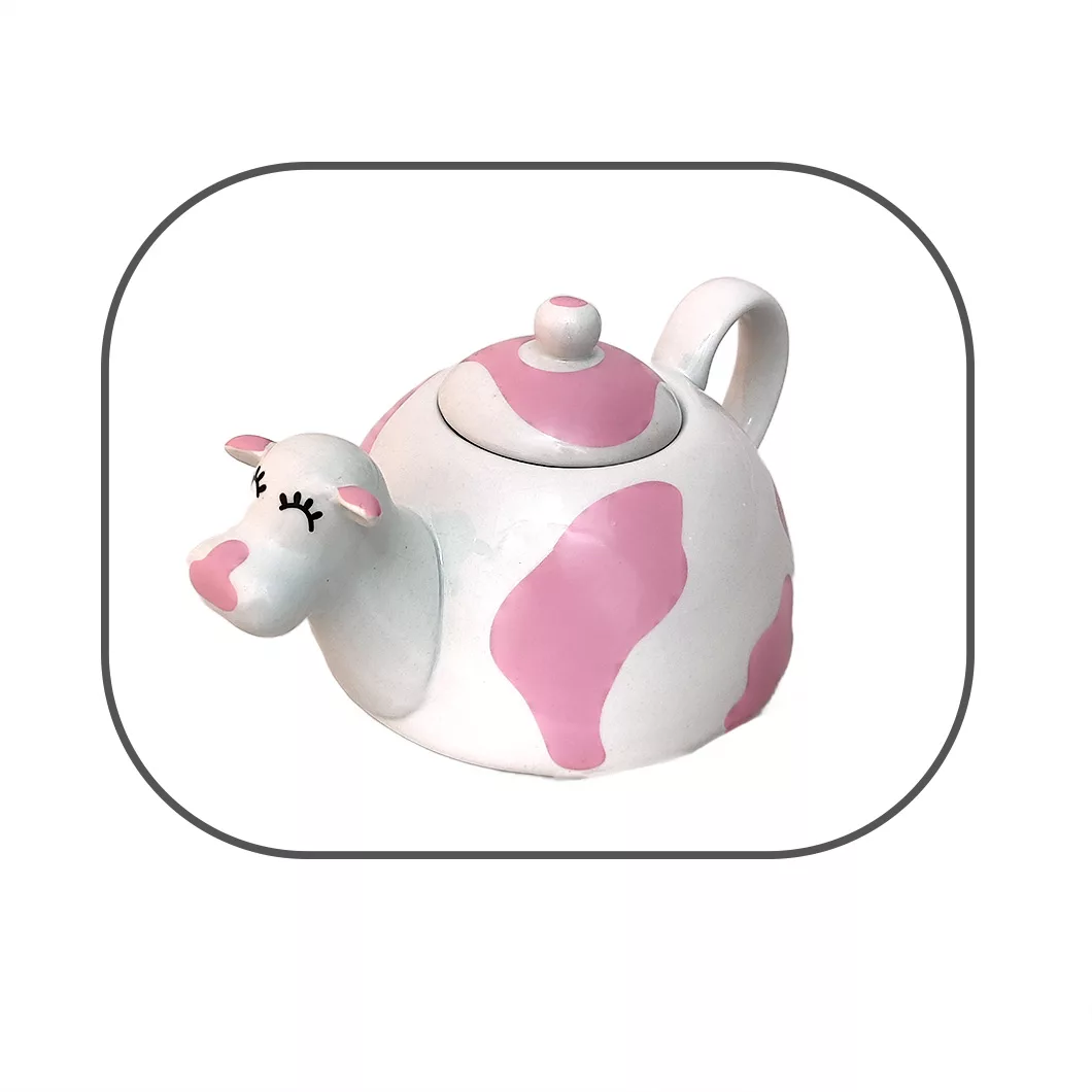 ست کتری و قوری طرح گاو