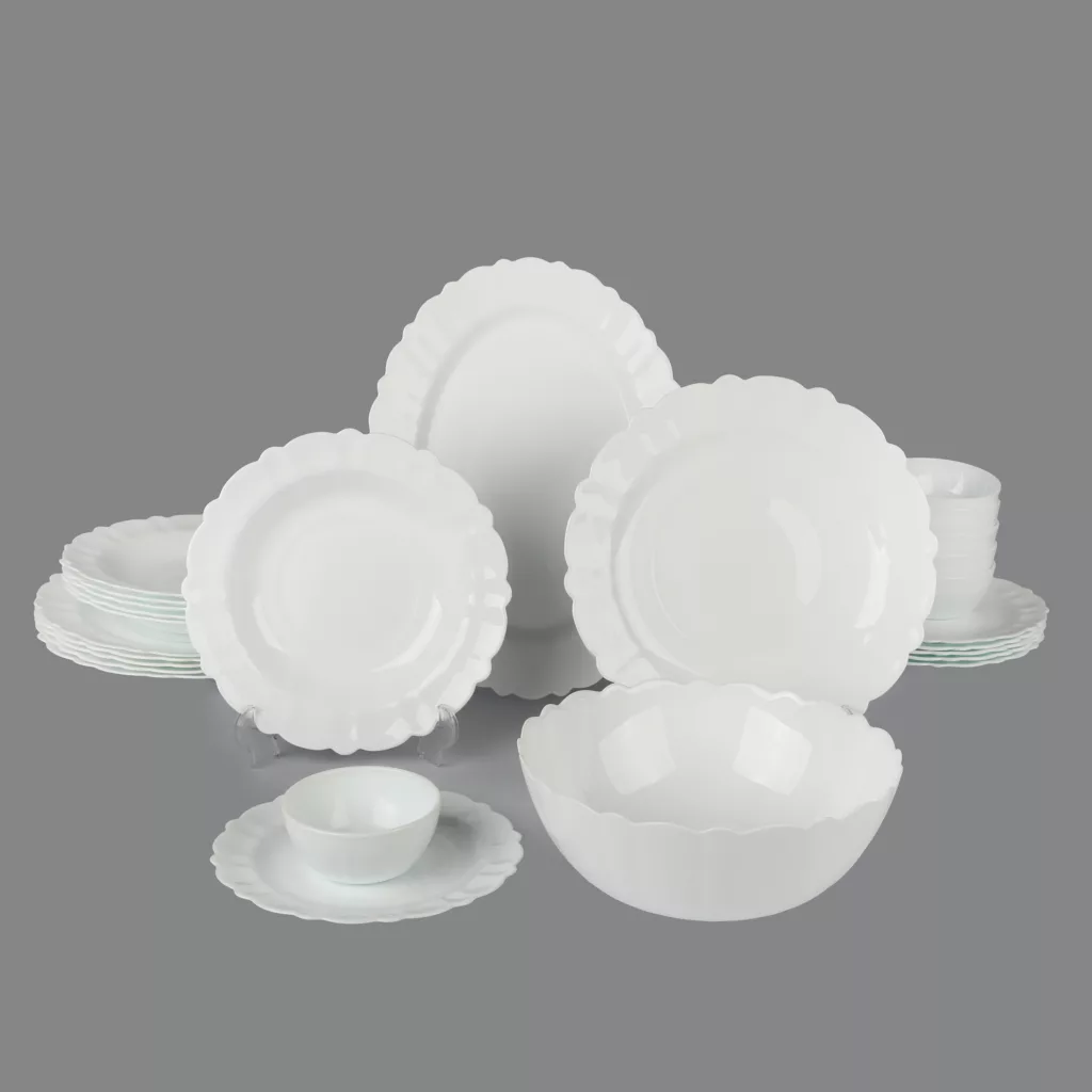 سرویس غذاخوری 26 پارچه 6 نفر مدل قالب گرد