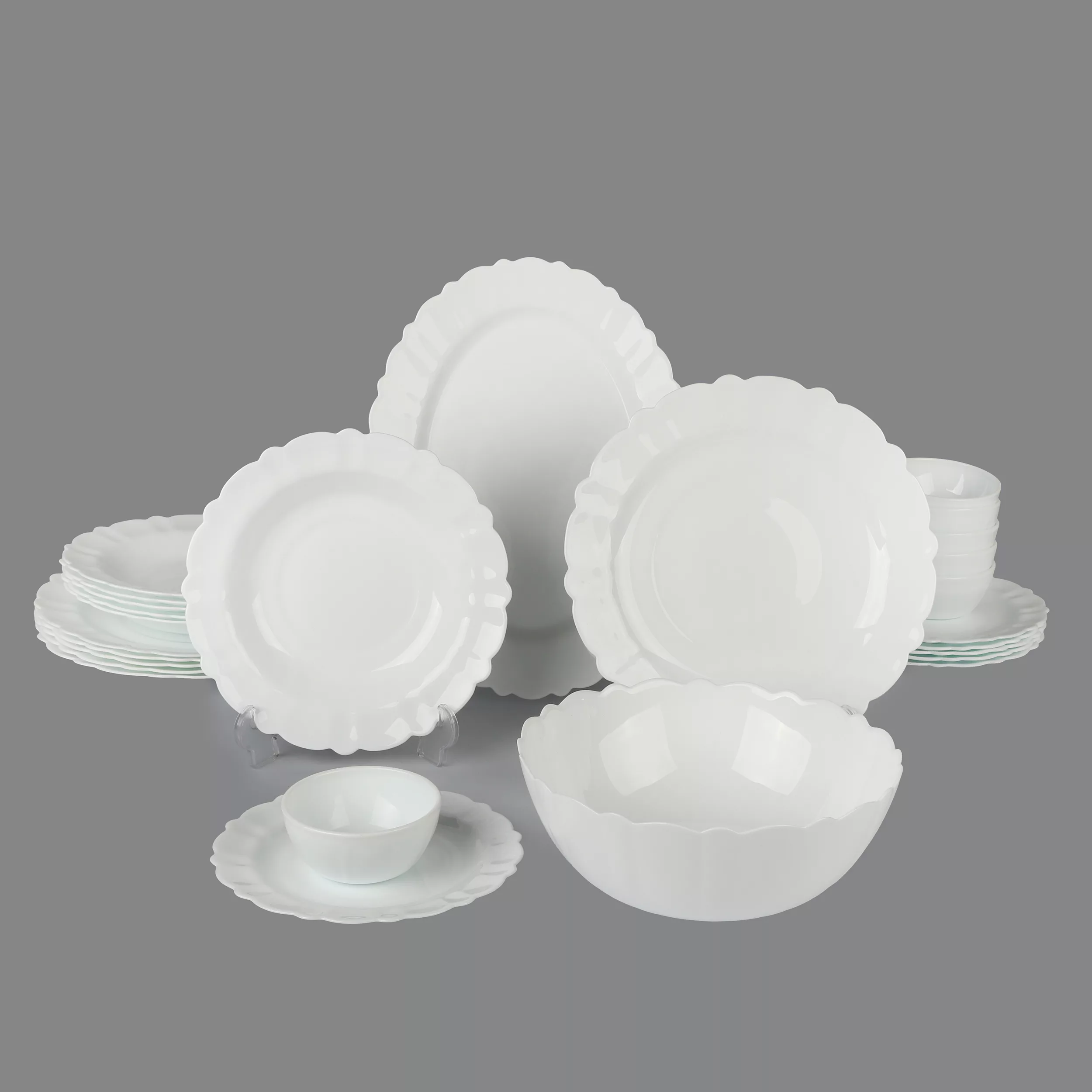 سرویس غذاخوری 26 پارچه 6 نفر مدل قالب گرد