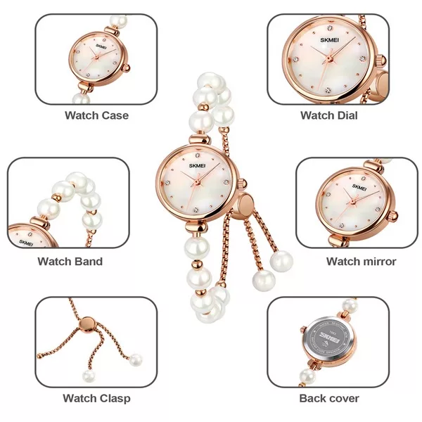 ساعت مچی عقربه ای زنانه اسکمی مدل 1983PK