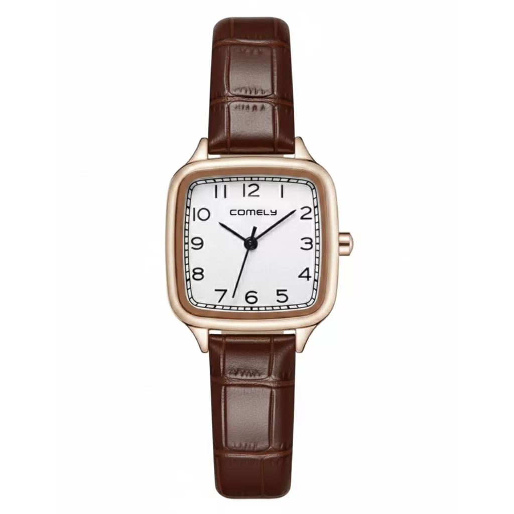 ساعت مچی عقربه‌ای کوارتز زنانه کملی مدل کلاسیک مربع 110D