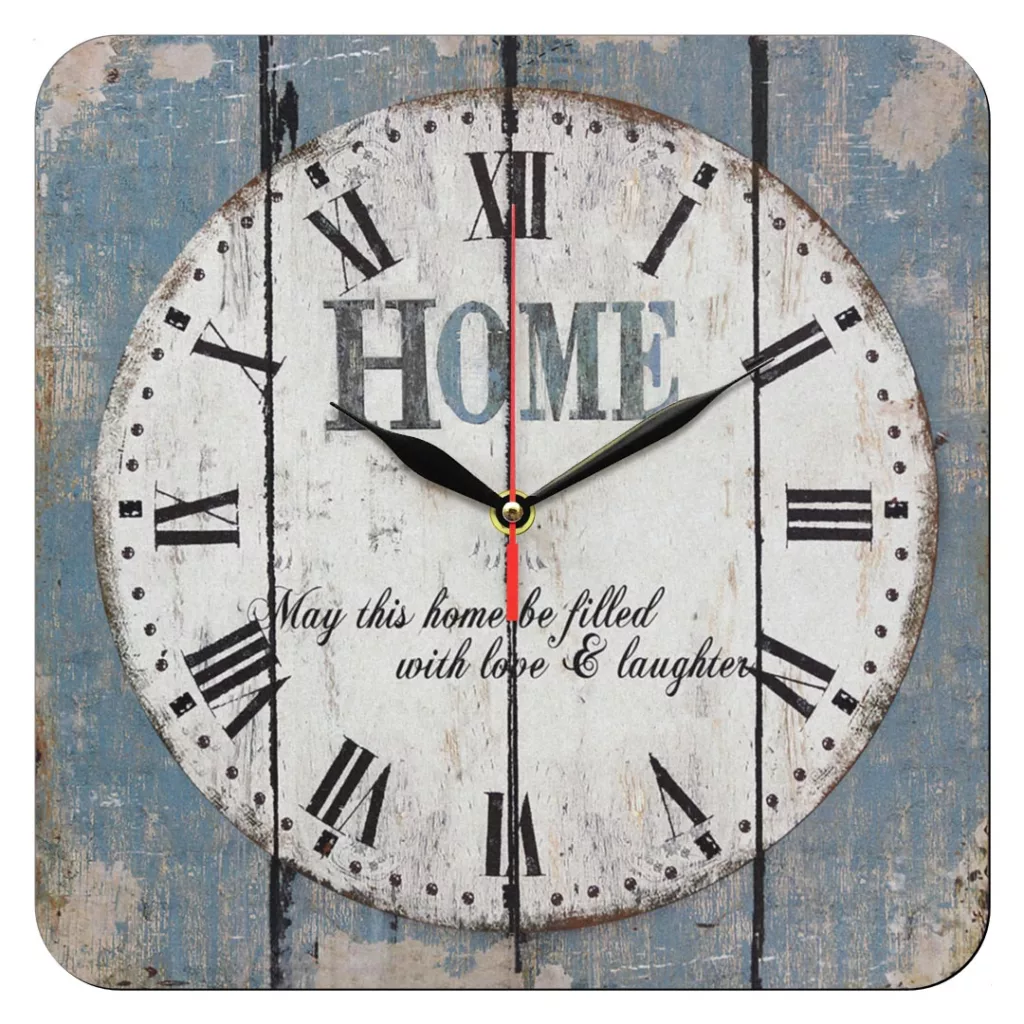 ساعت دیواری طرح چوب آنتیک کد 1407M