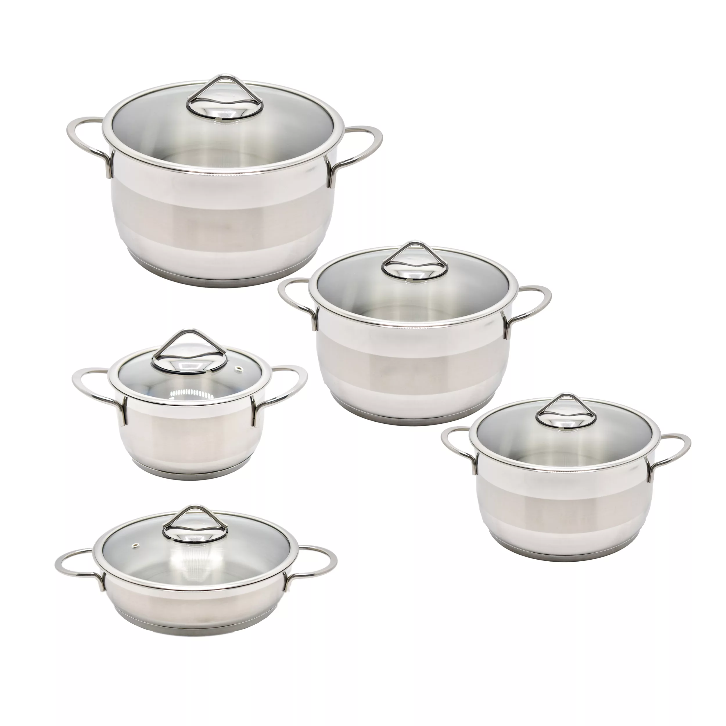 سرویس پخت و پز 10 پارچه مدل استیل کد 2110