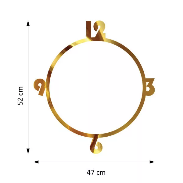 اعداد ساعت دیواری مدل 20127G52
