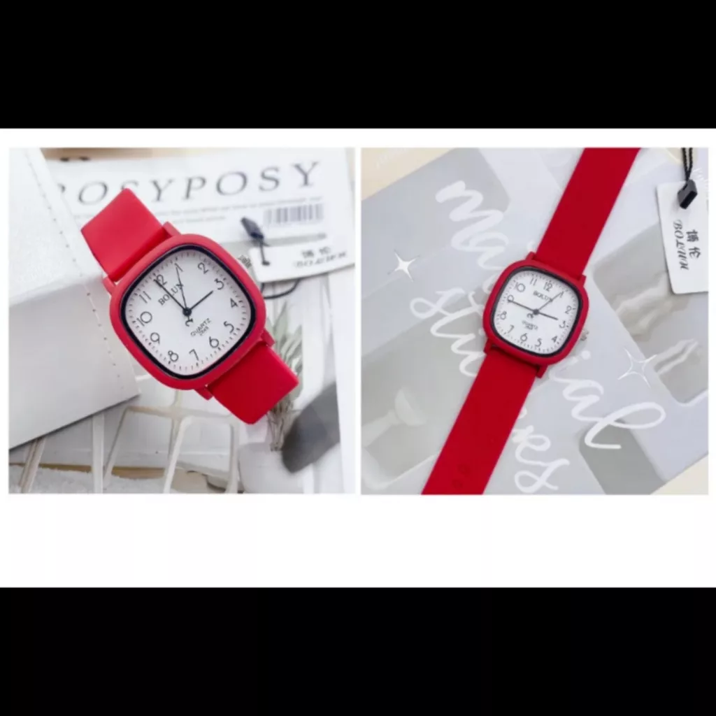 ساعت مچی عقربه ای زنانه بولون مدل بند پیو پاستیلی آنتی آلرژی کد ۳