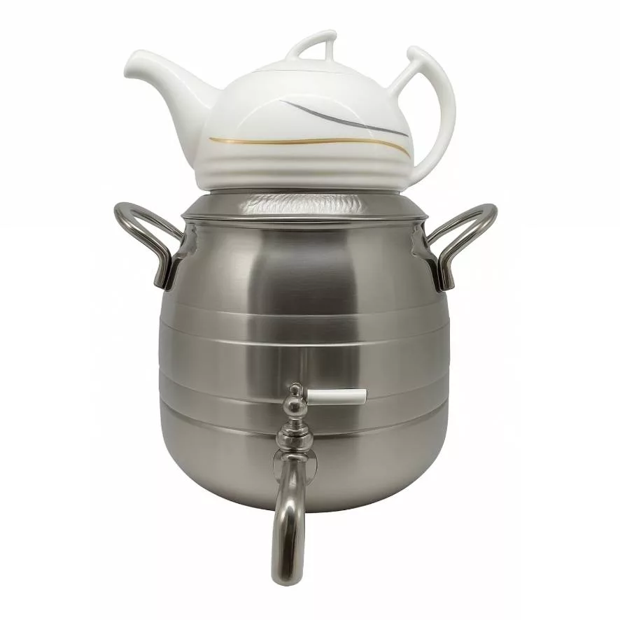 ست کتری و قوری مدل 02 گنجایش کتری 6 لیتر گنجایش قوری 1 لیتر