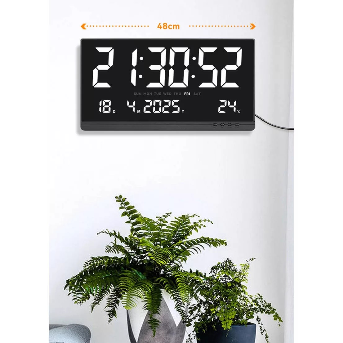 ساعت دیواری دیجیتال مدل DK-8025 کد W