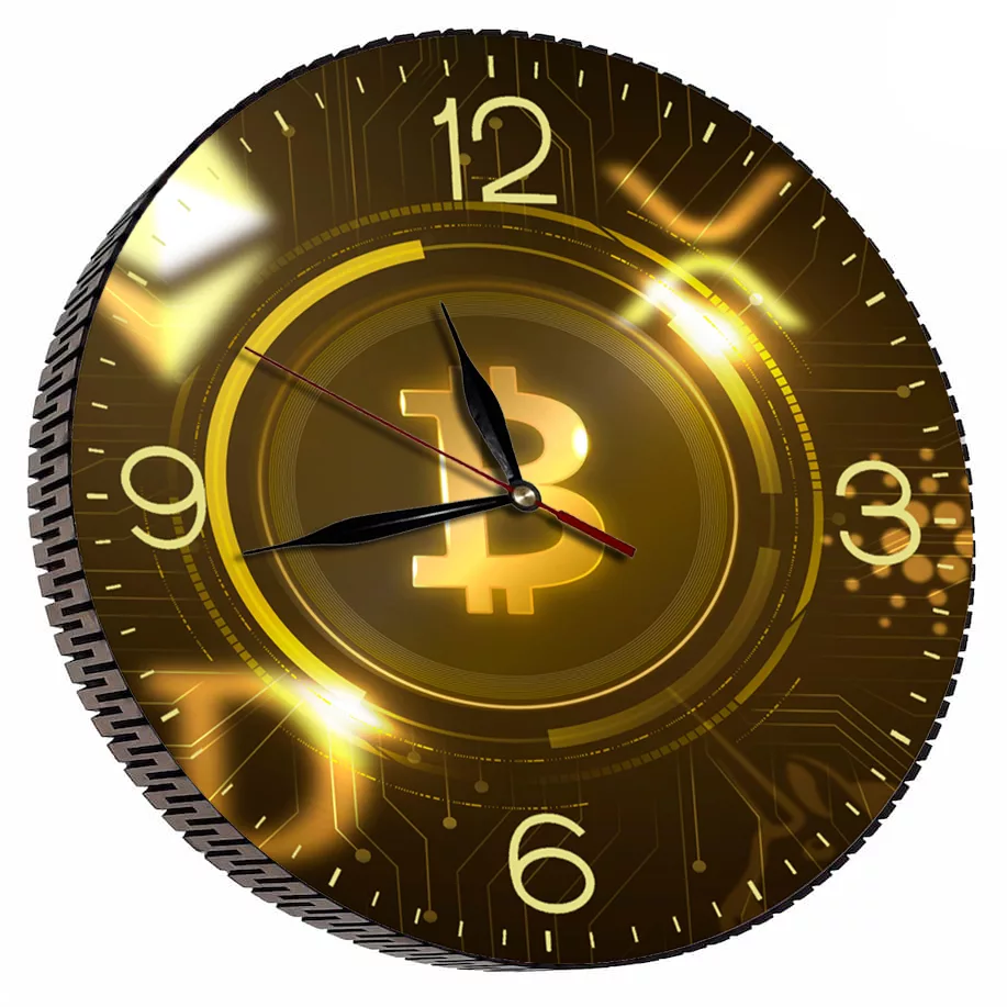 ساعت دیواری مدل بیتکوین