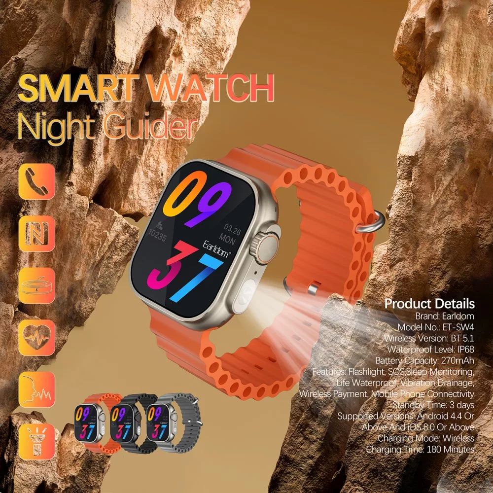 ساعت هوشمند ارلدام مدل ET-SW4