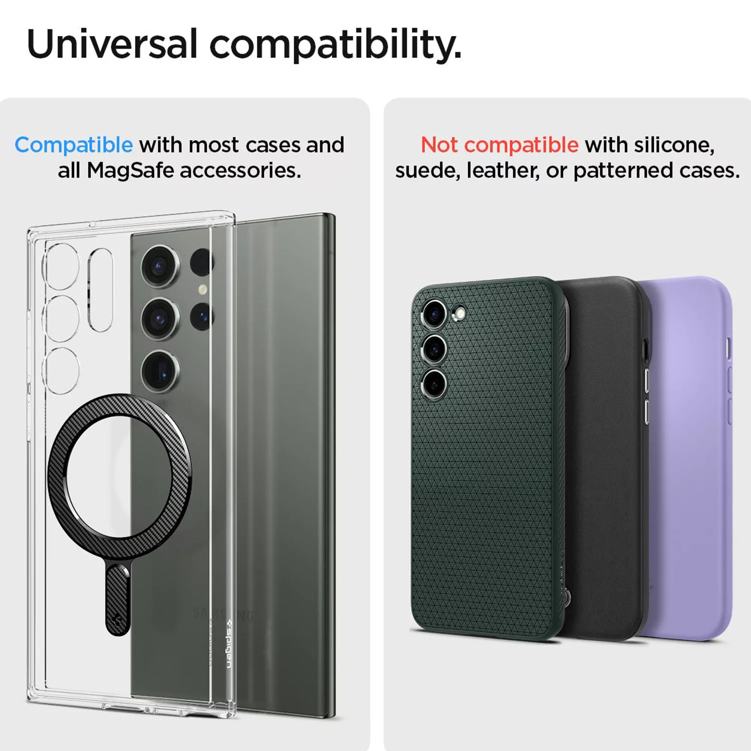 حلقه نگهدارنده گوشی موبایل اسپیگن مدل Magnet Ring Plate