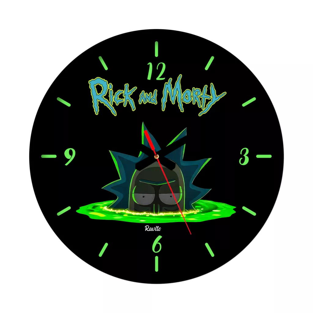 ساعت دیواری  کواتز راویتا مدل ریک و مورتی کد 3657