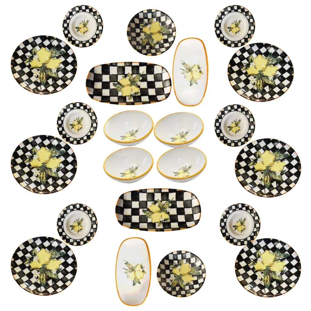 سرویس صبحانه‌خوری 21 پارچه 6 نفر میس بتی مدل KAHVALTI LINDA