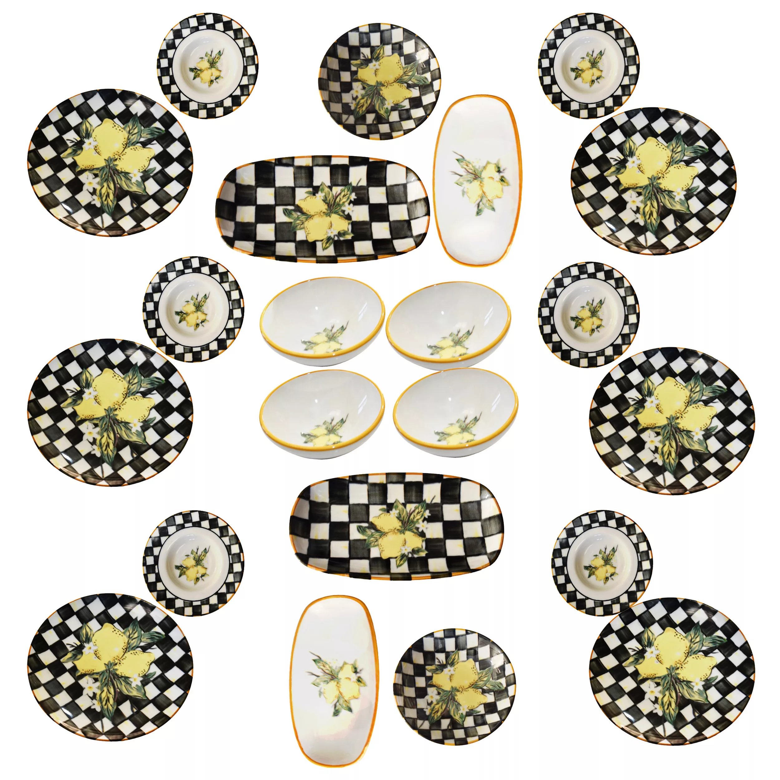 سرویس صبحانه‌خوری 21 پارچه 6 نفر میس بتی مدل KAHVALTI LINDA