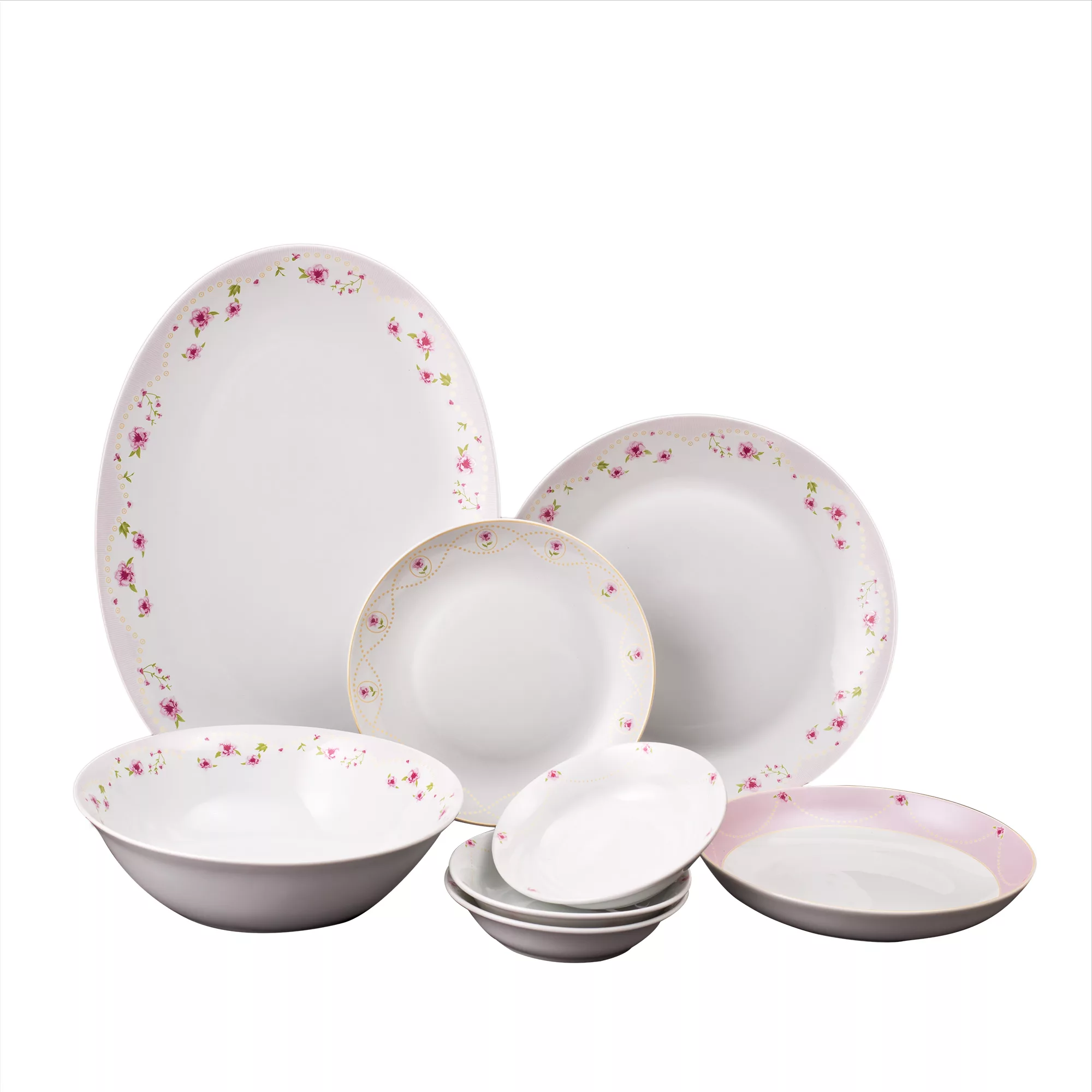 سرویس غذاخوری 26 پارچه 6 نفره مقصود مدل دوروتی