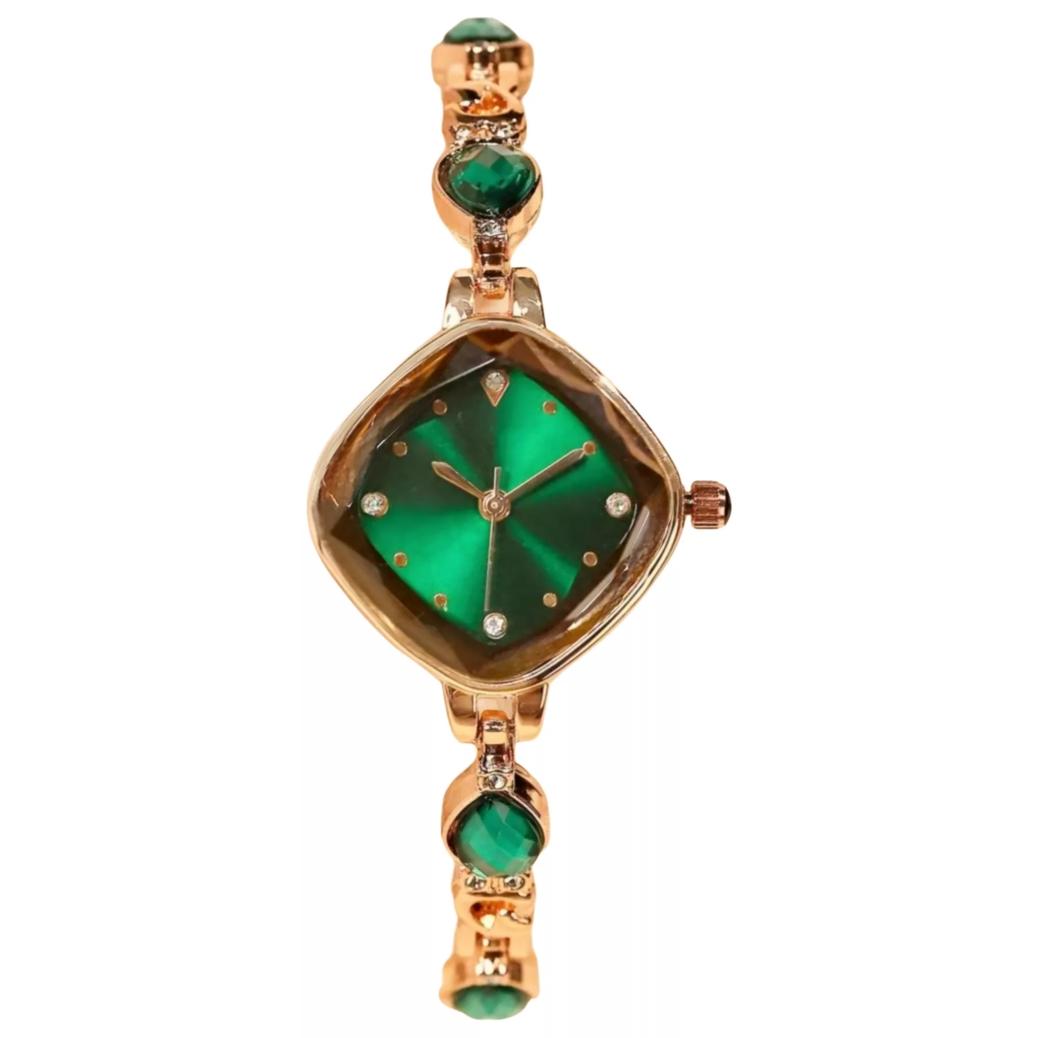 ساعت مچی عقربه ای زنانه مدل کوارتز مدل جواهری نگین دار کد 3
