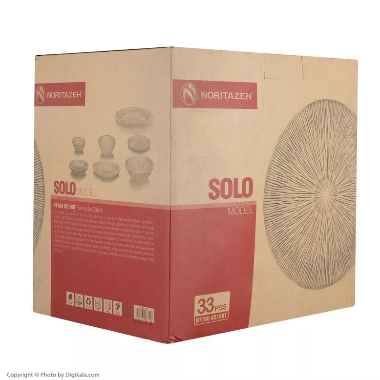 سرویس غذا خوری 33 پارچه نوری تازه مدل سولو