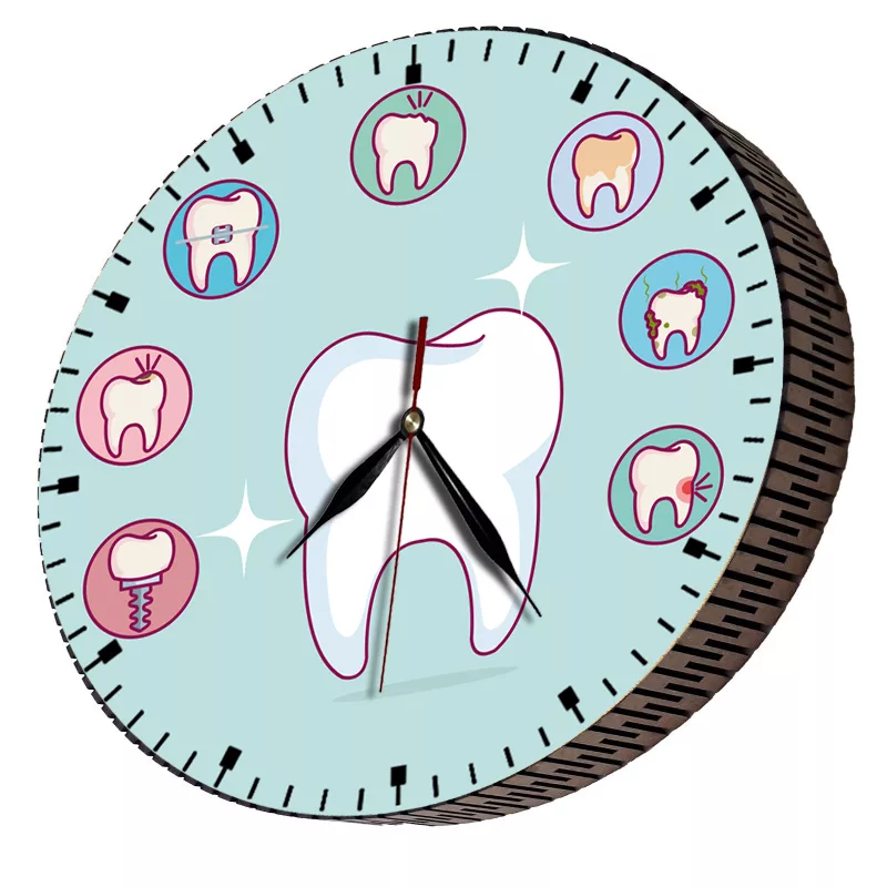 ساعت دیواری مدل دندان