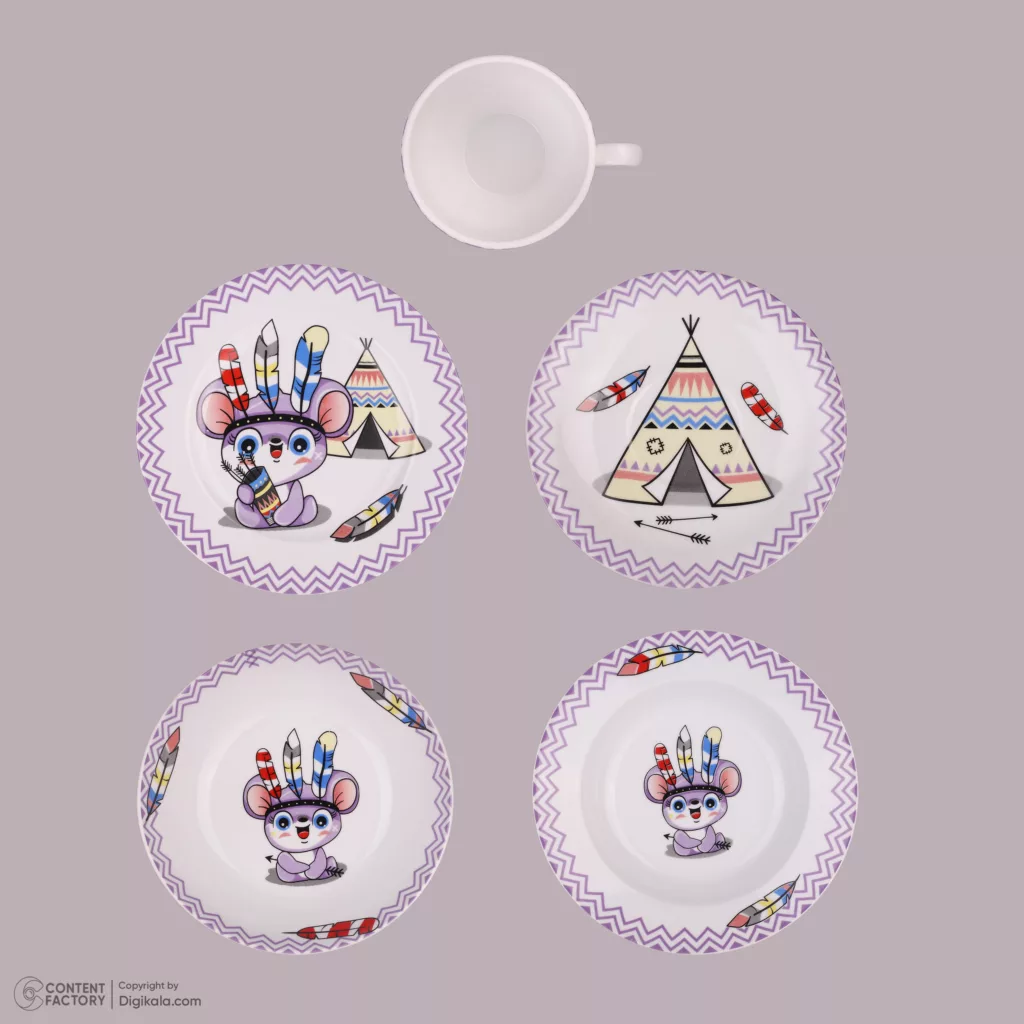 سرویس غذاخوری 5 پارچه افر مدل پیپر و پیکو ورژن 9