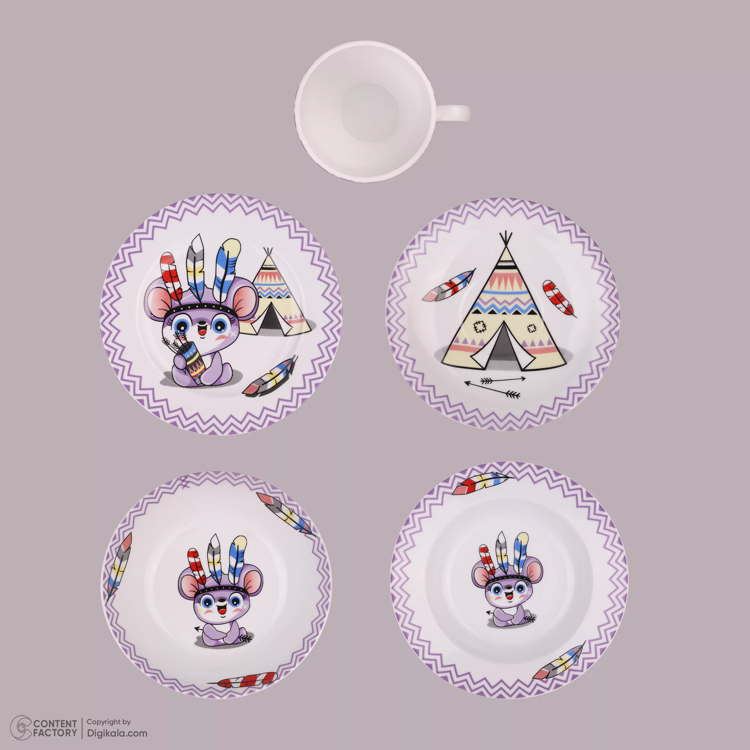 سرویس غذاخوری 5 پارچه افر مدل پیپر و پیکو ورژن 9