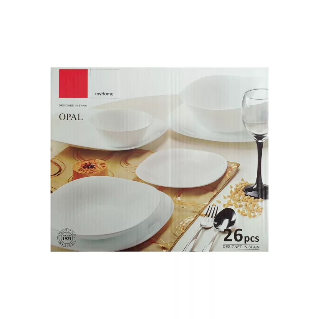 سرویس غذاخوری 26 پارچه مای هوم مدل لب طلا