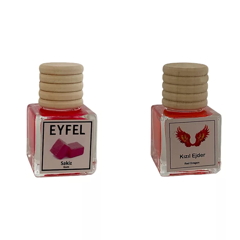 خوشبوکننده خودرو مدل آدامس و آنجل آتشین حجم 10 میلی لیتر مجموعه 2 عددی